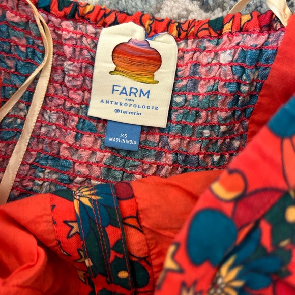 •Farm Rio• strapless floral structured corset top - Picture 3 of 4